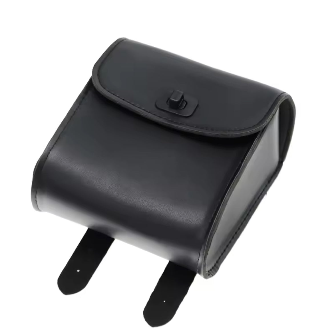PU Leather Handlebar Side Bag – Extra Storage, Classic Style
