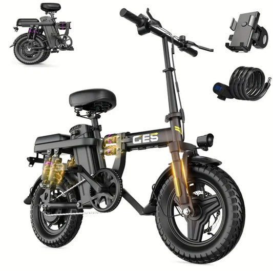Bust-A-Ride GES — Foldable Electric Bike Type Approved Twist & Go EAPC